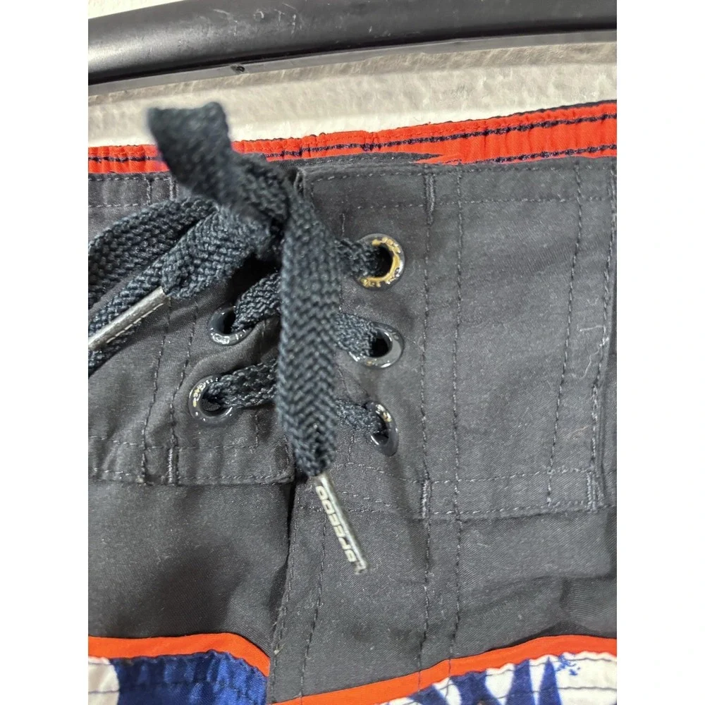 Speedo Swim Trunks Mens XL Blue Orange Floral Hawaiian Board Shorts Lined